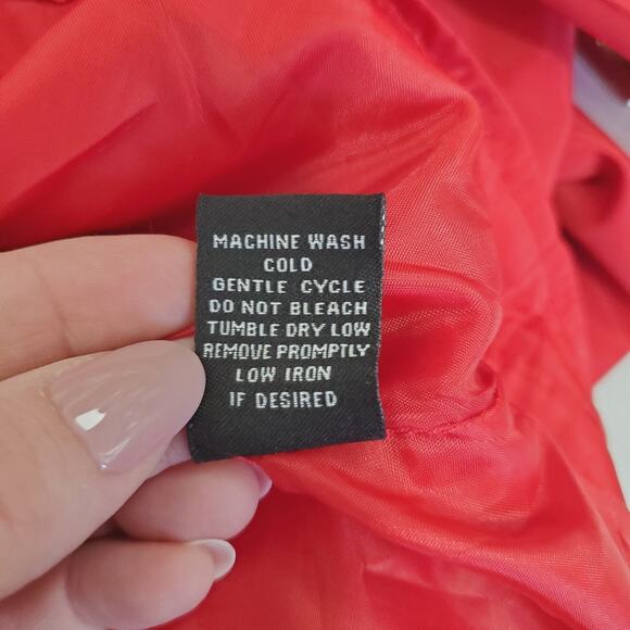 New Look | Retro 70s 80s Rainbow Chest Full Zip Hooded Windbreaker Jacket - Picture 11 of 11